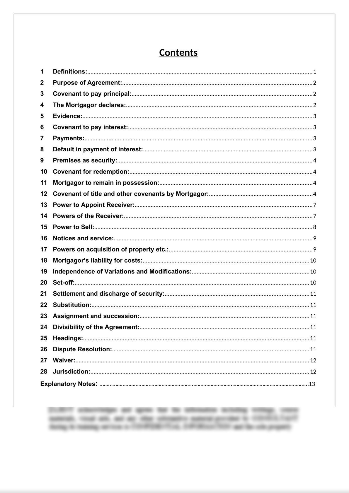 Deed of Mortgage -1