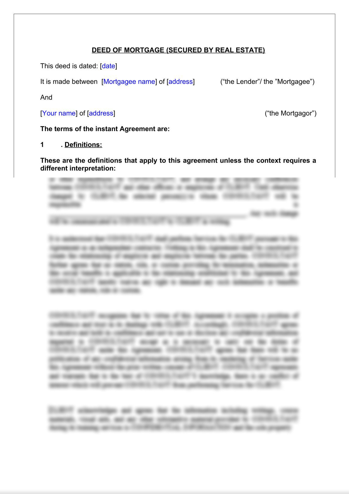 Deed of Mortgage -2