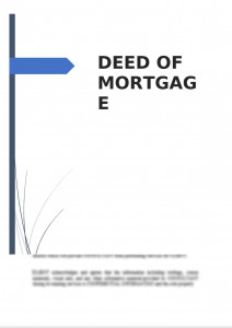 Deed of Mortgage 