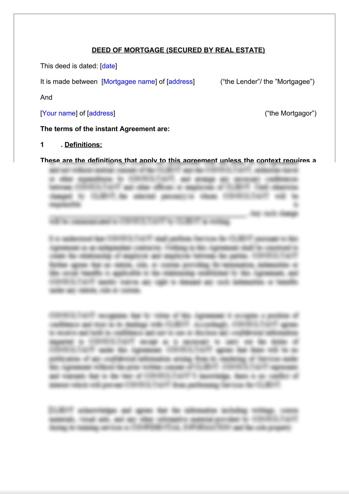 Deed of Mortgage -2