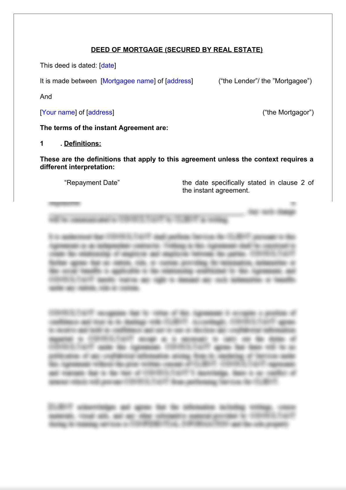 Deed of Mortgage -2