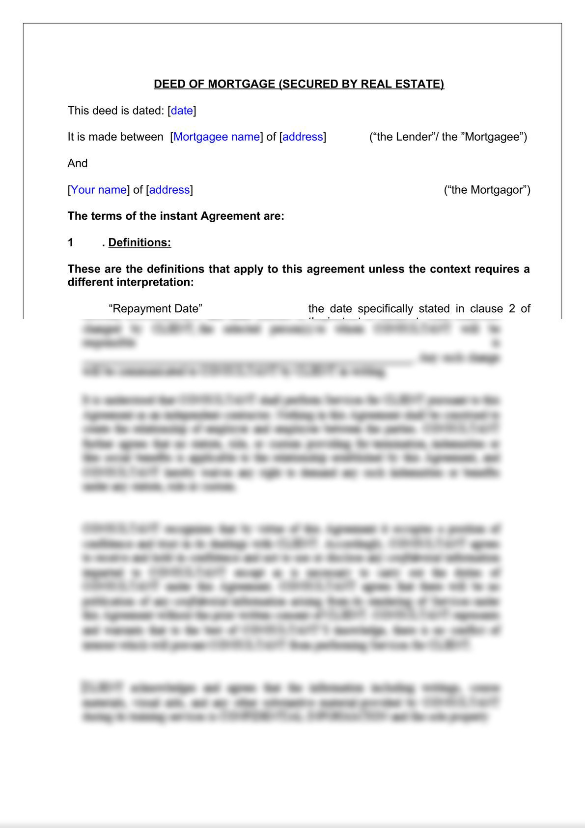 Deed of Mortgage -2