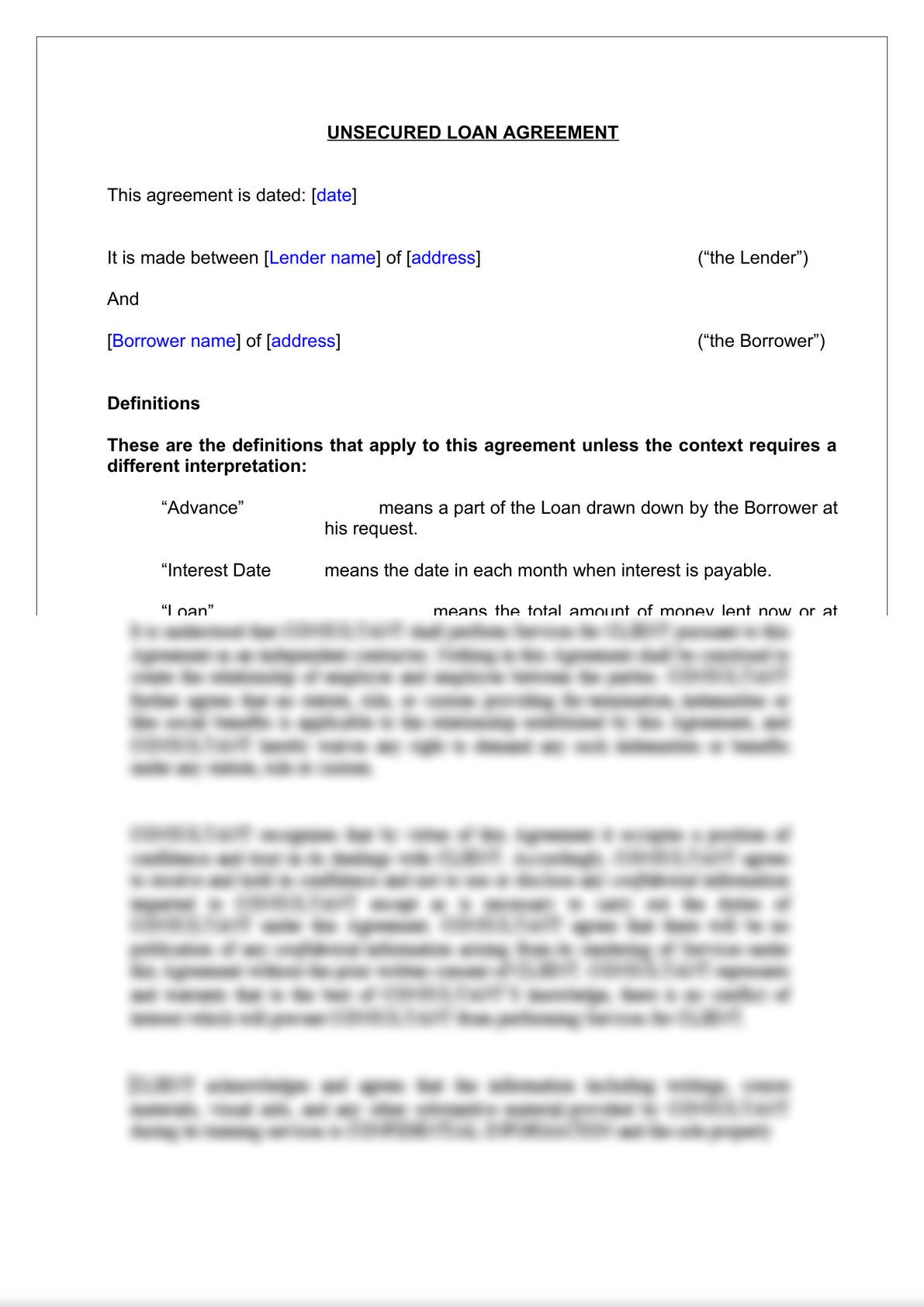 Unsecured Loan Agreement-2