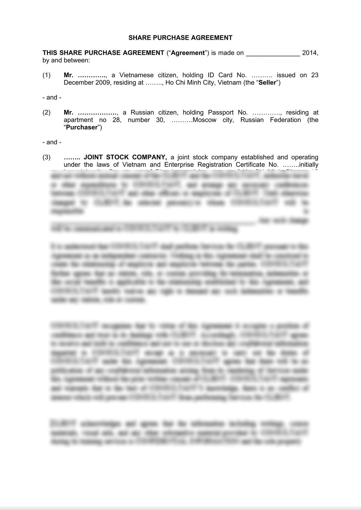 Share Purchase Agreement_Foreign Individual_English-0