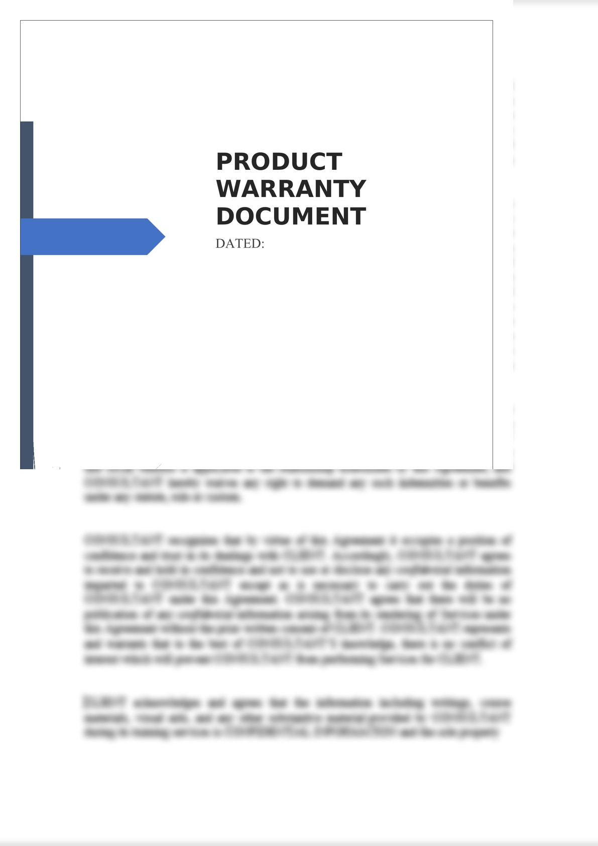 Product Warranty Document-0