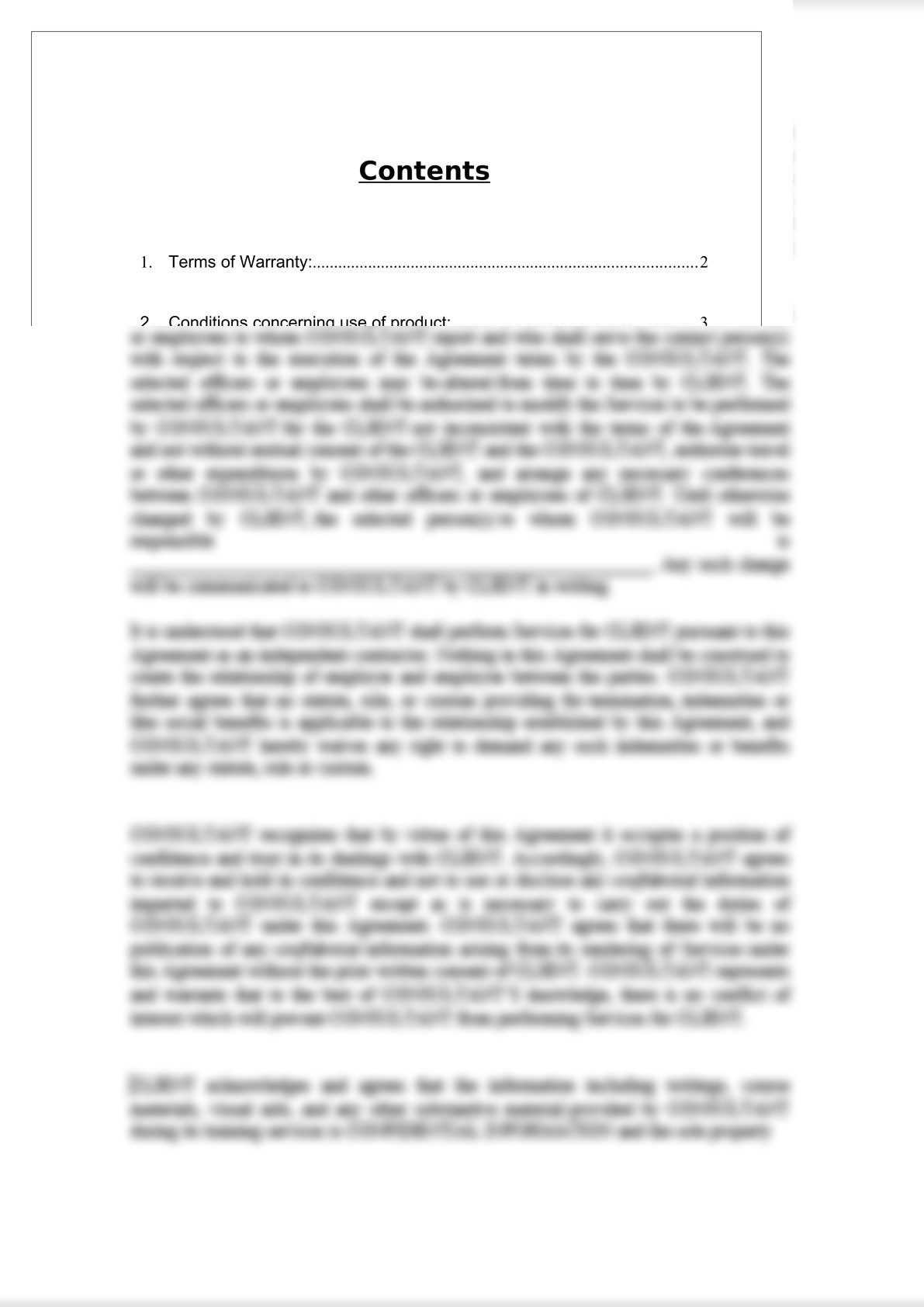 Product Warranty Document-1