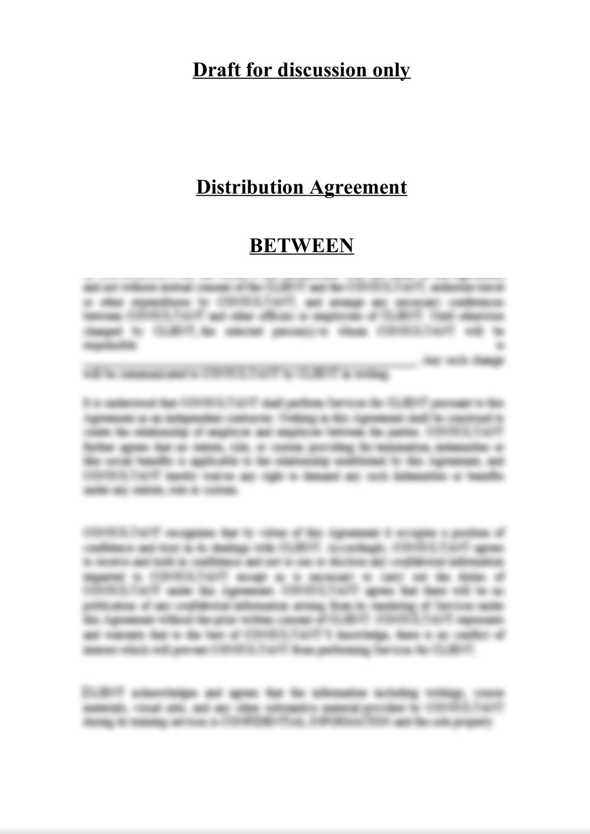 Distributorship Agreement-0