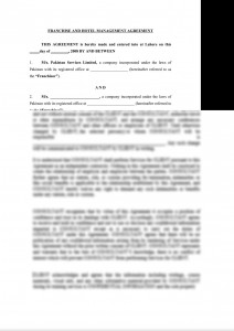 Franchise Agreement