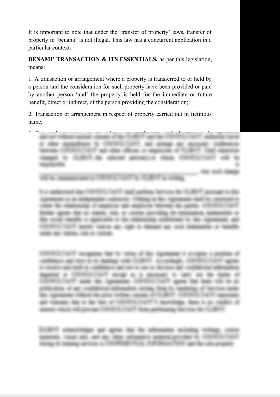 NOTES ON BENAMI TRANSACTIONS (PROHIBITION) ACT, 2017-1