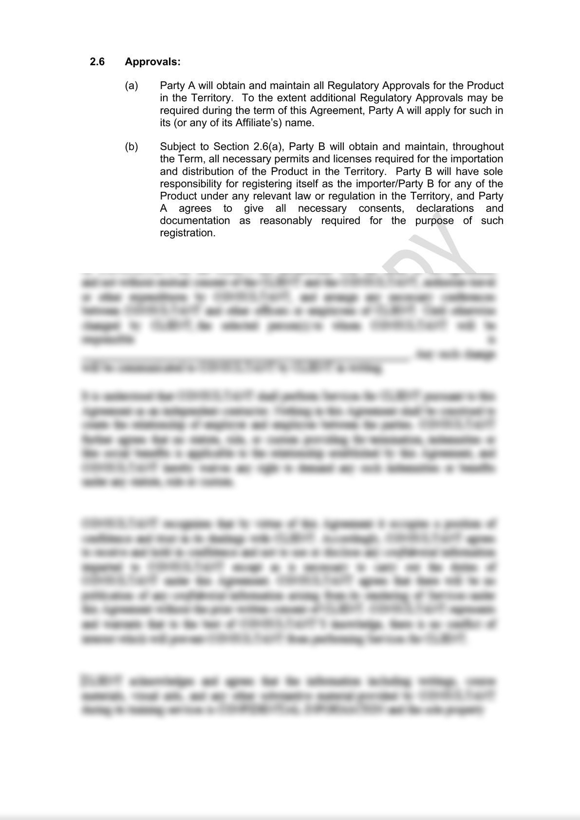 Distribution Agreement Draft -6