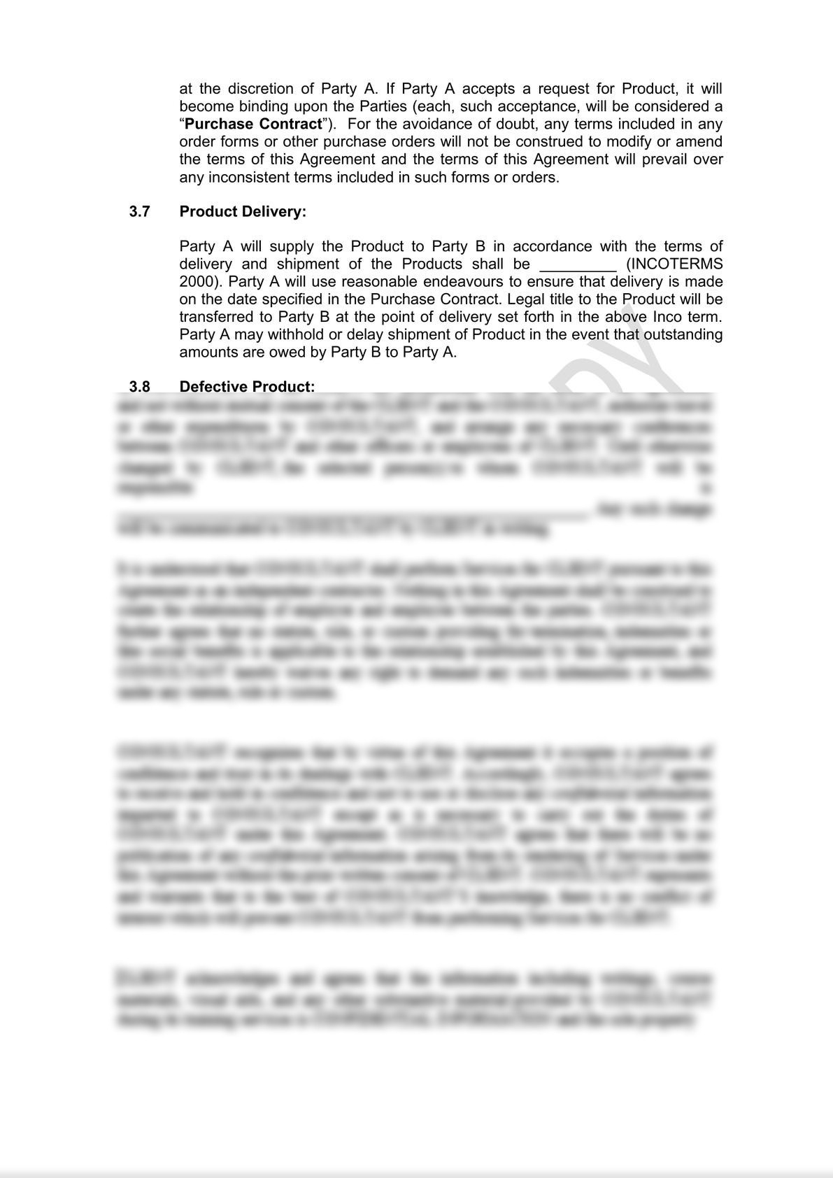 Distribution Agreement Draft -8