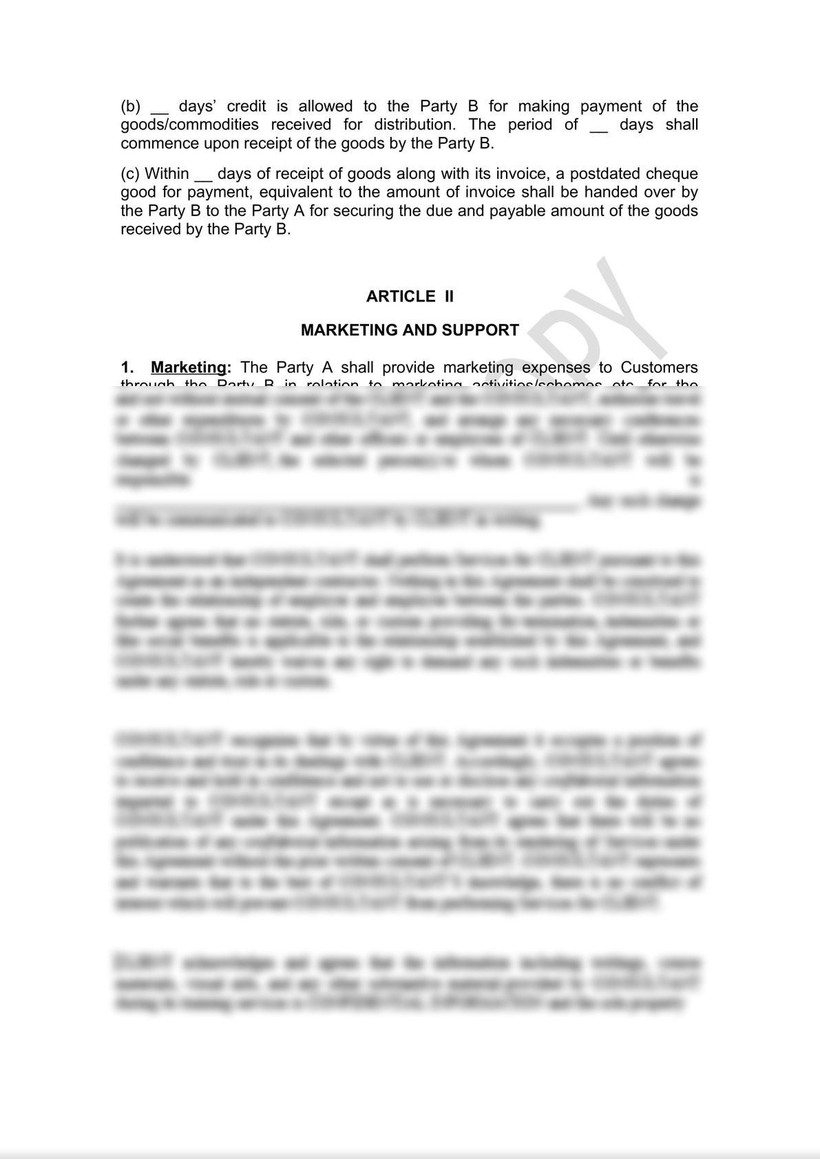 Distributor Agreement Draft-1