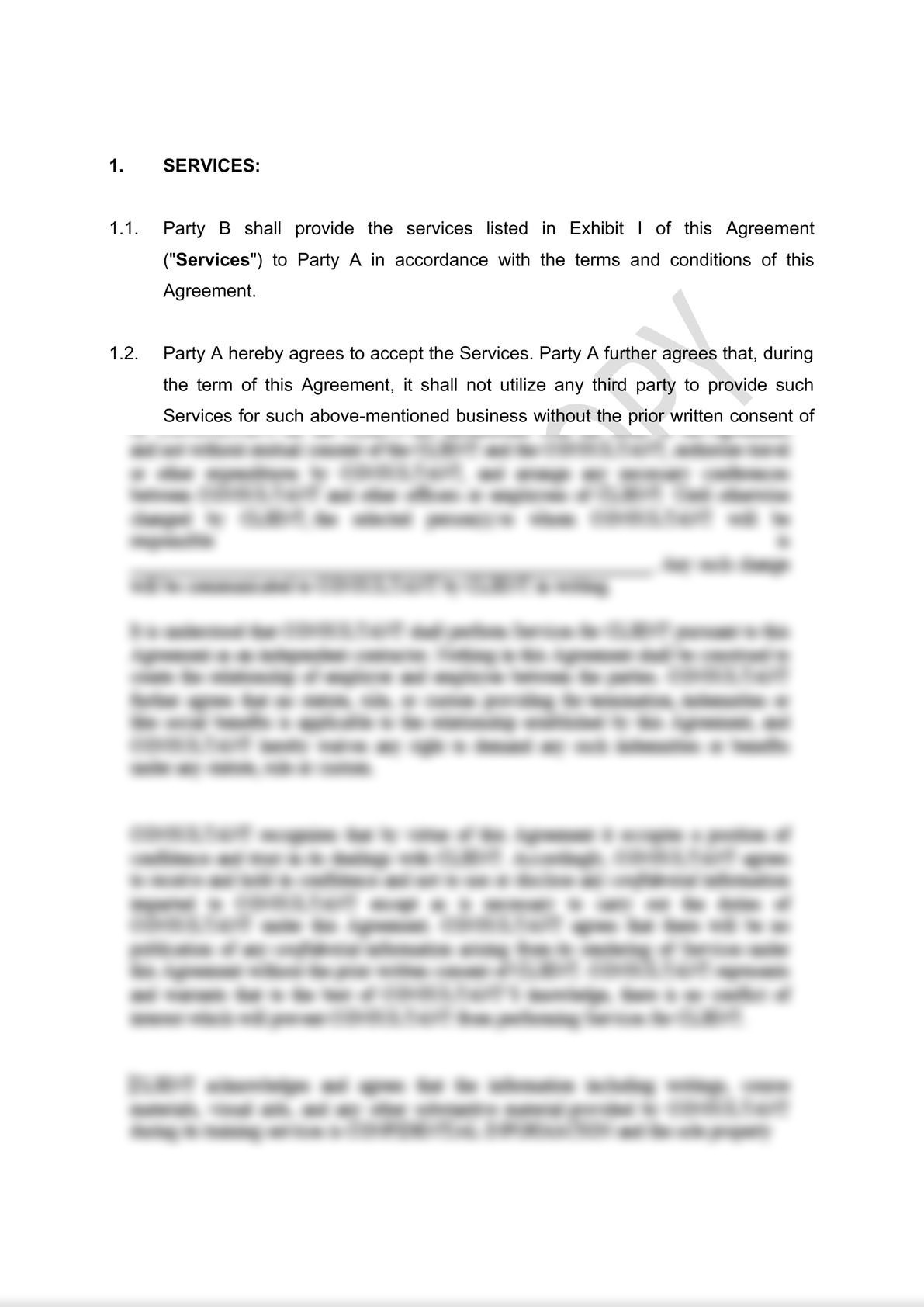 Medical Equipment Service Agreement Draft -1