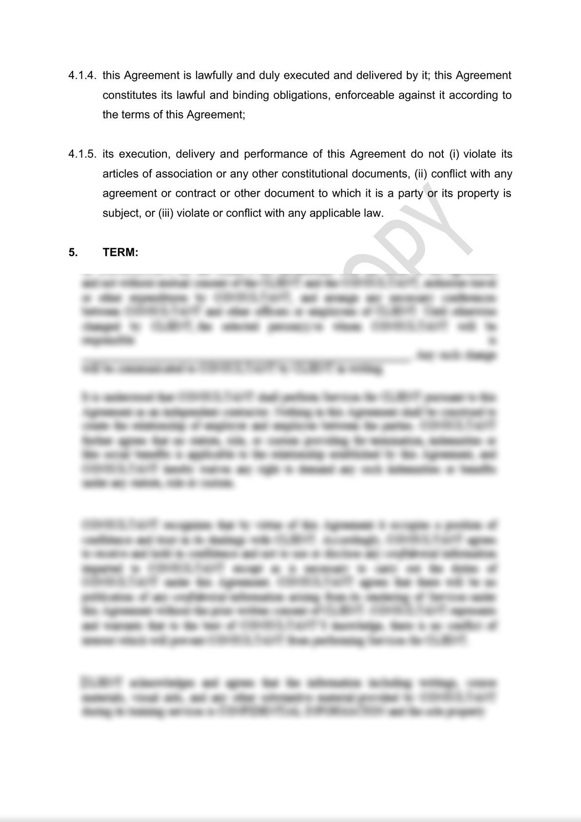 Medical Equipment Service Agreement Draft -3