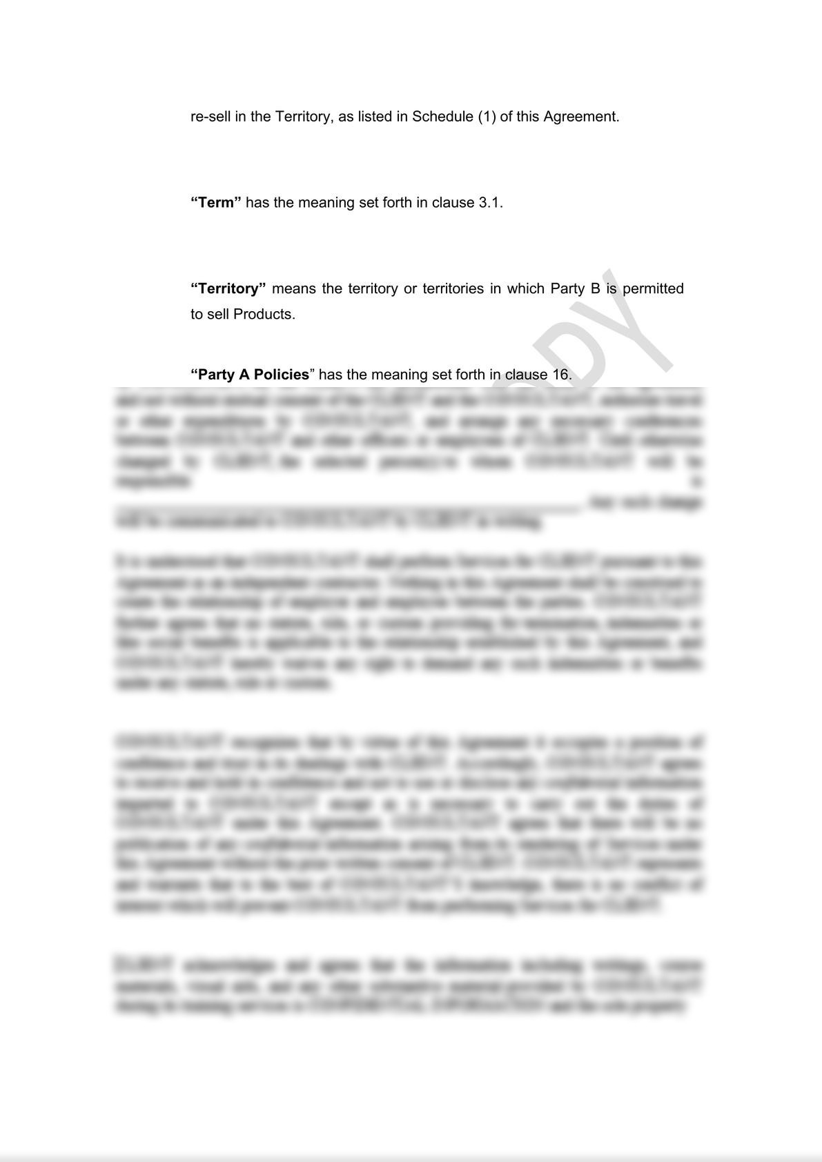 Oral Care Agreement Draft -2