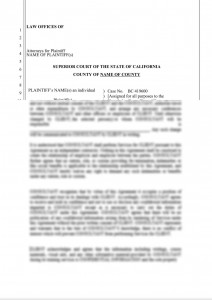 Opposition to Demurrer or motion to dismiss or motion to strike