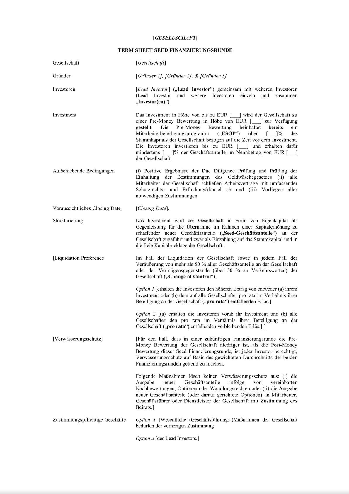 Term Sheet (General)-0