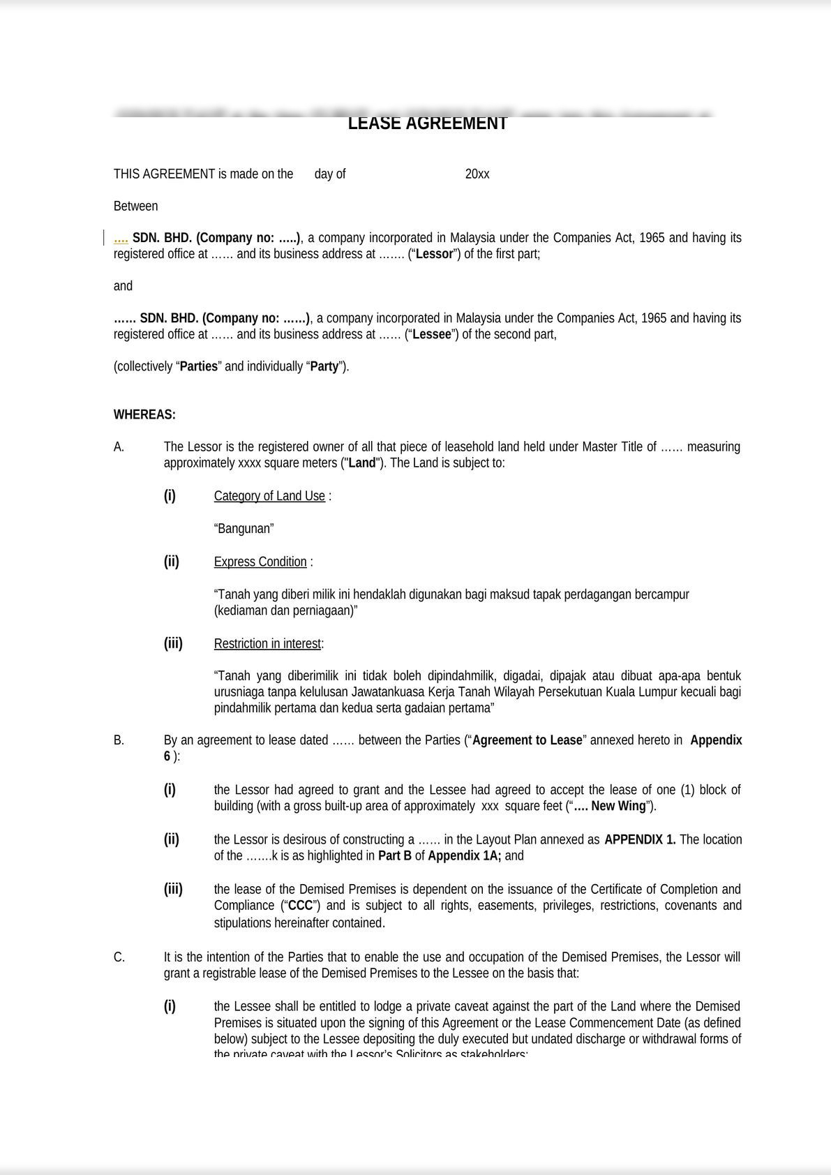 Commercial Lease Agreement-0