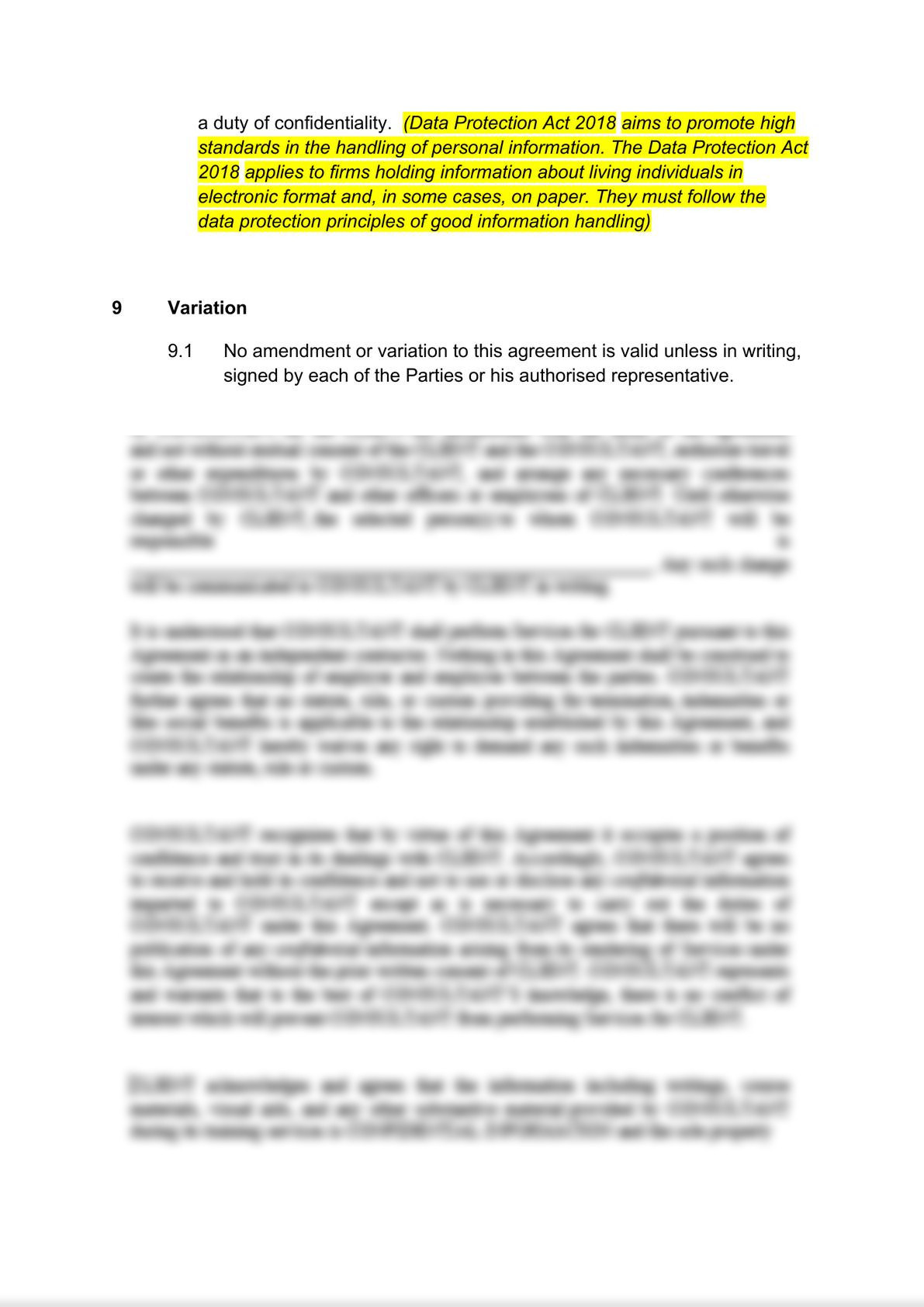 Employment agency agreement: client's version-4