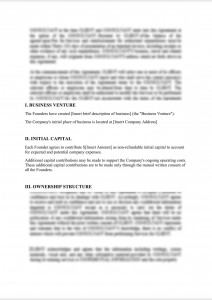 A founders agreement template