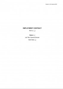EMPLOYMENT CONTRACT