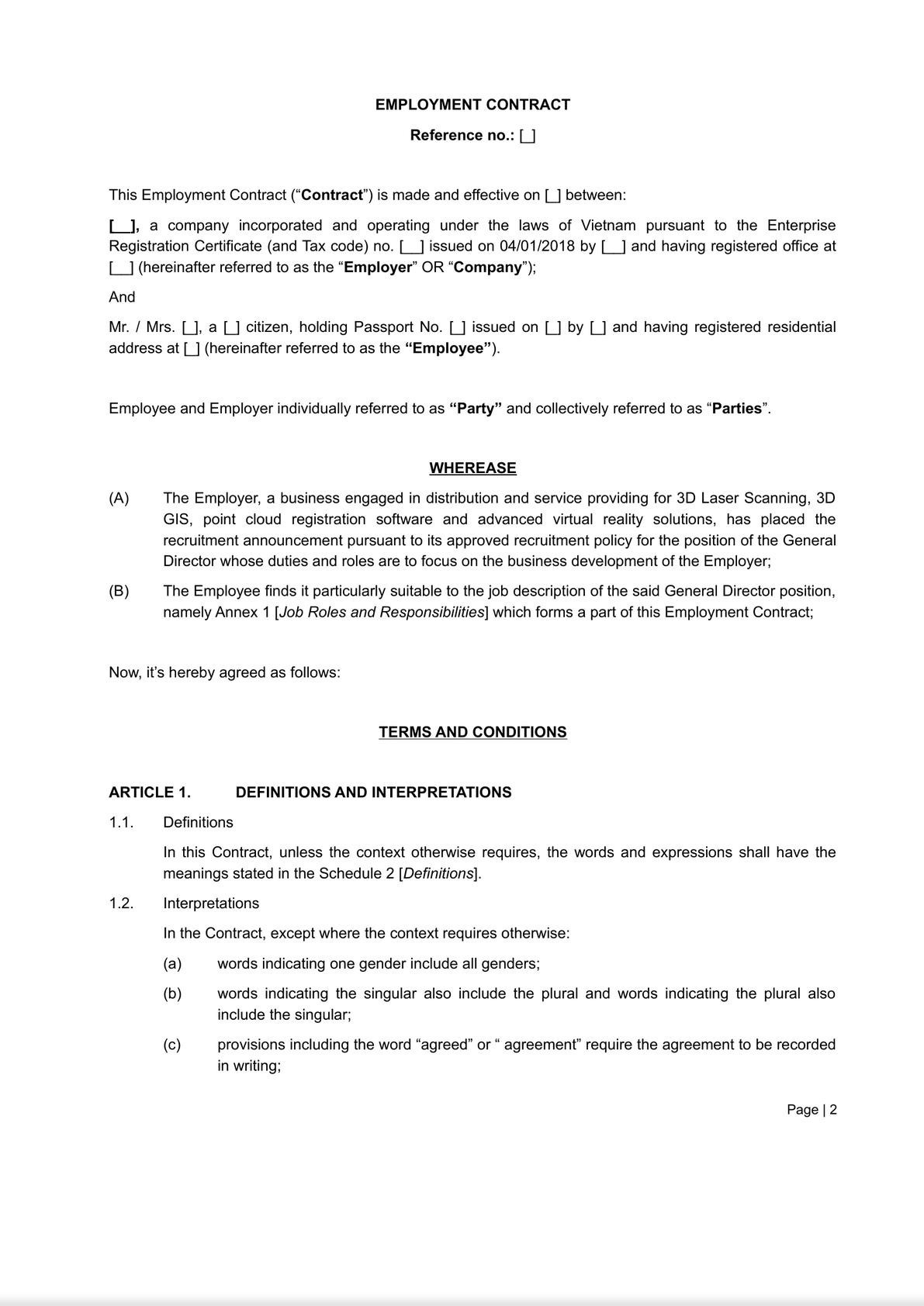 EMPLOYMENT CONTRACT-1