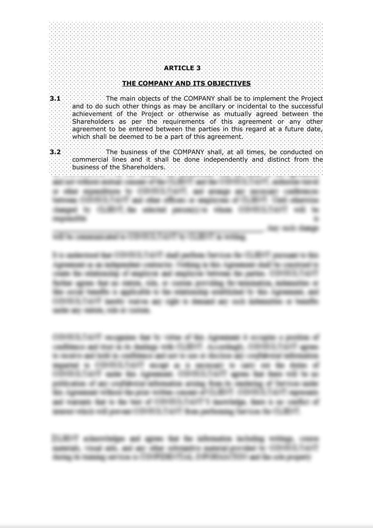 JOINT VENTURE CUM SHAREHOLDERS AGREEMENT -6