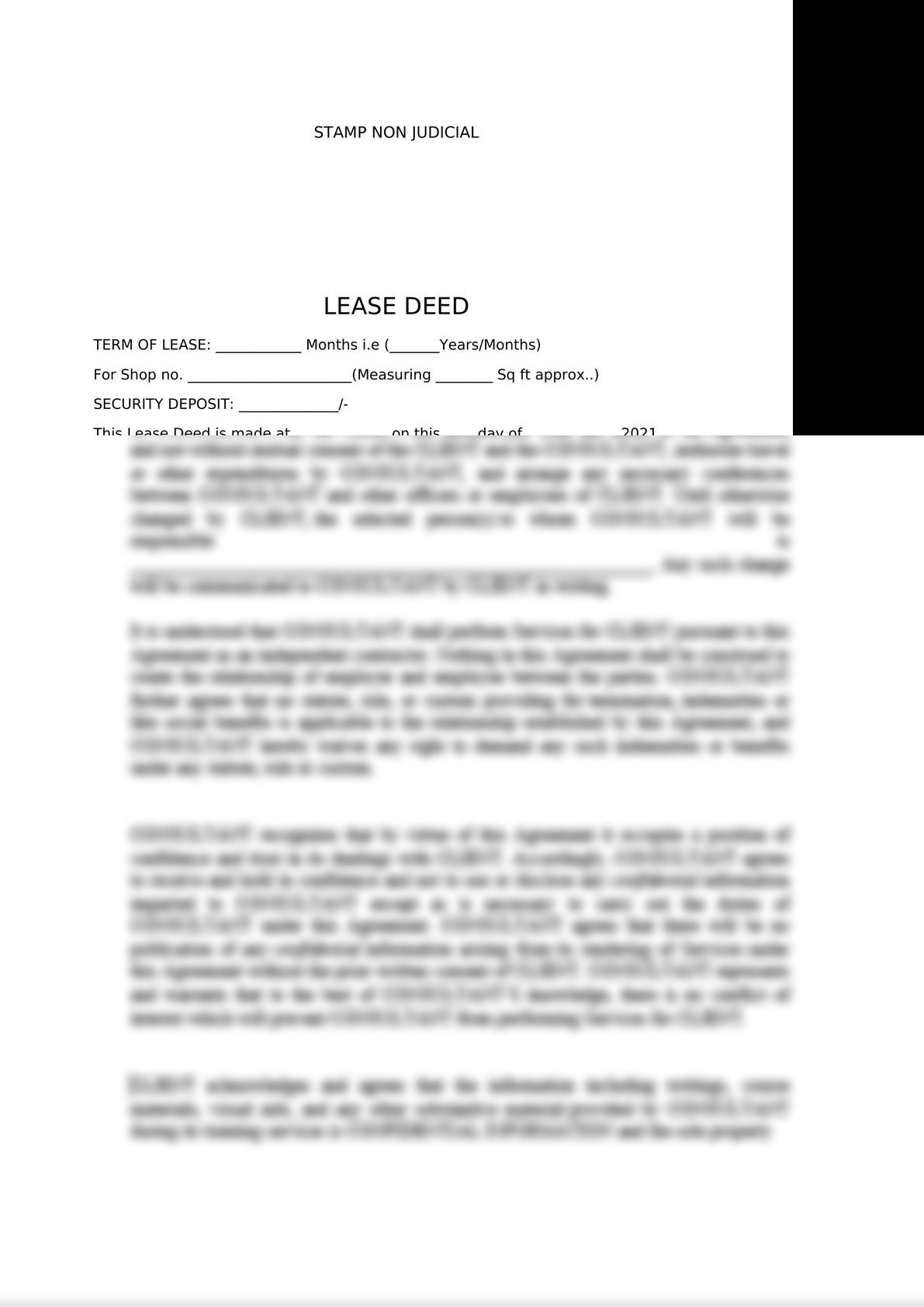 Lease Deed Draft-1