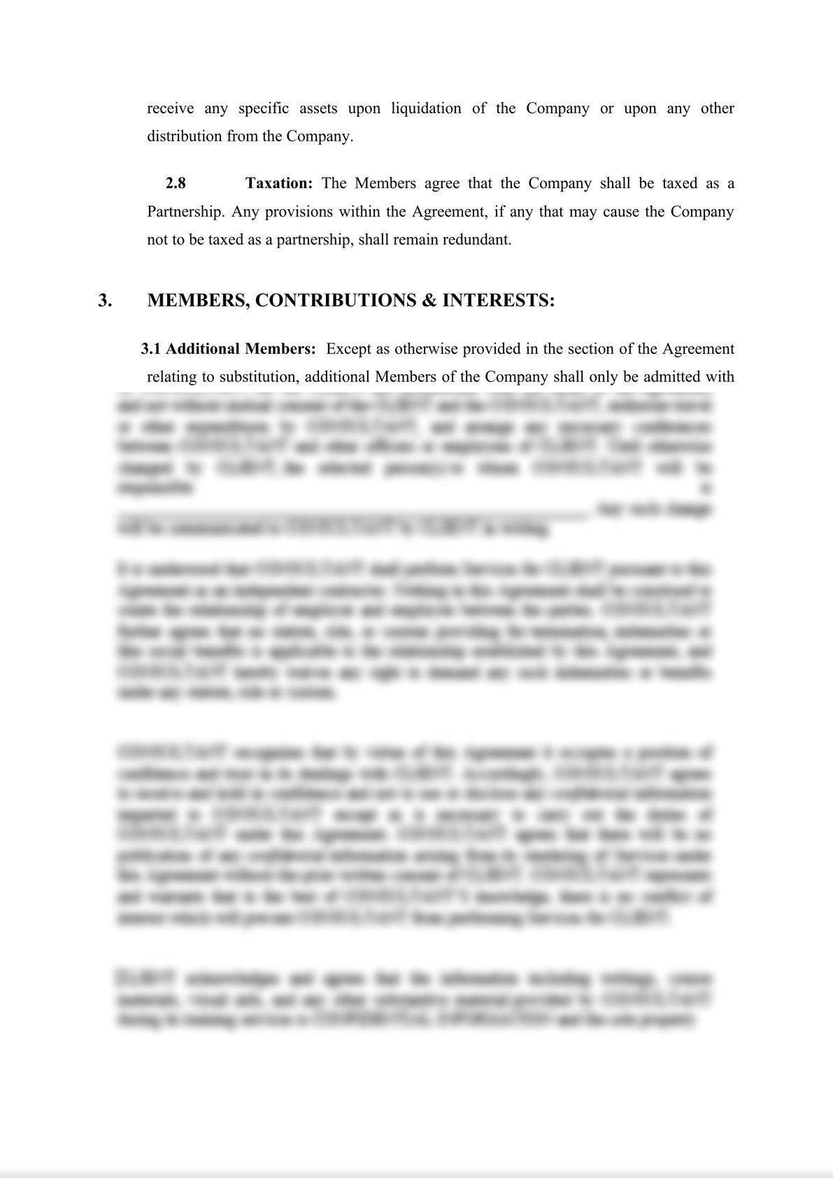 Multi-Member LLC Operating Agreement -3