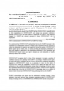 General Commission Agreement