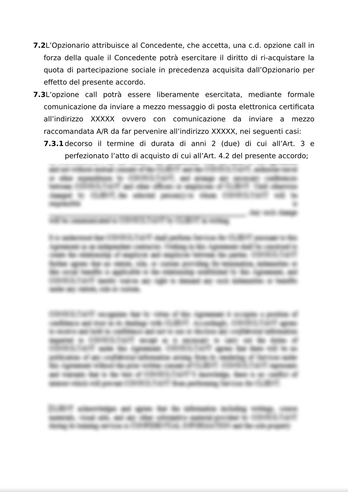 ACCORDO PER L’ATTRIBUZIONE DI DIRITTI DI OPZIONE DI ACQUISTO-8