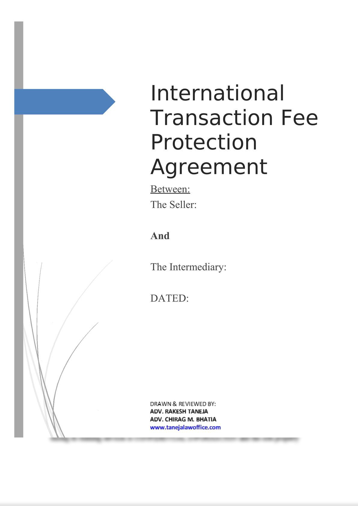 International Transaction Fee Protection Agreement-0