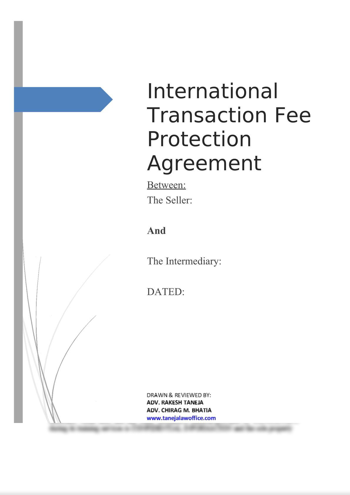 International Transaction Fee Protection Agreement-0