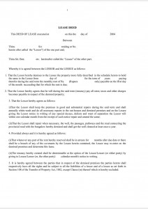 Deed of Lease 