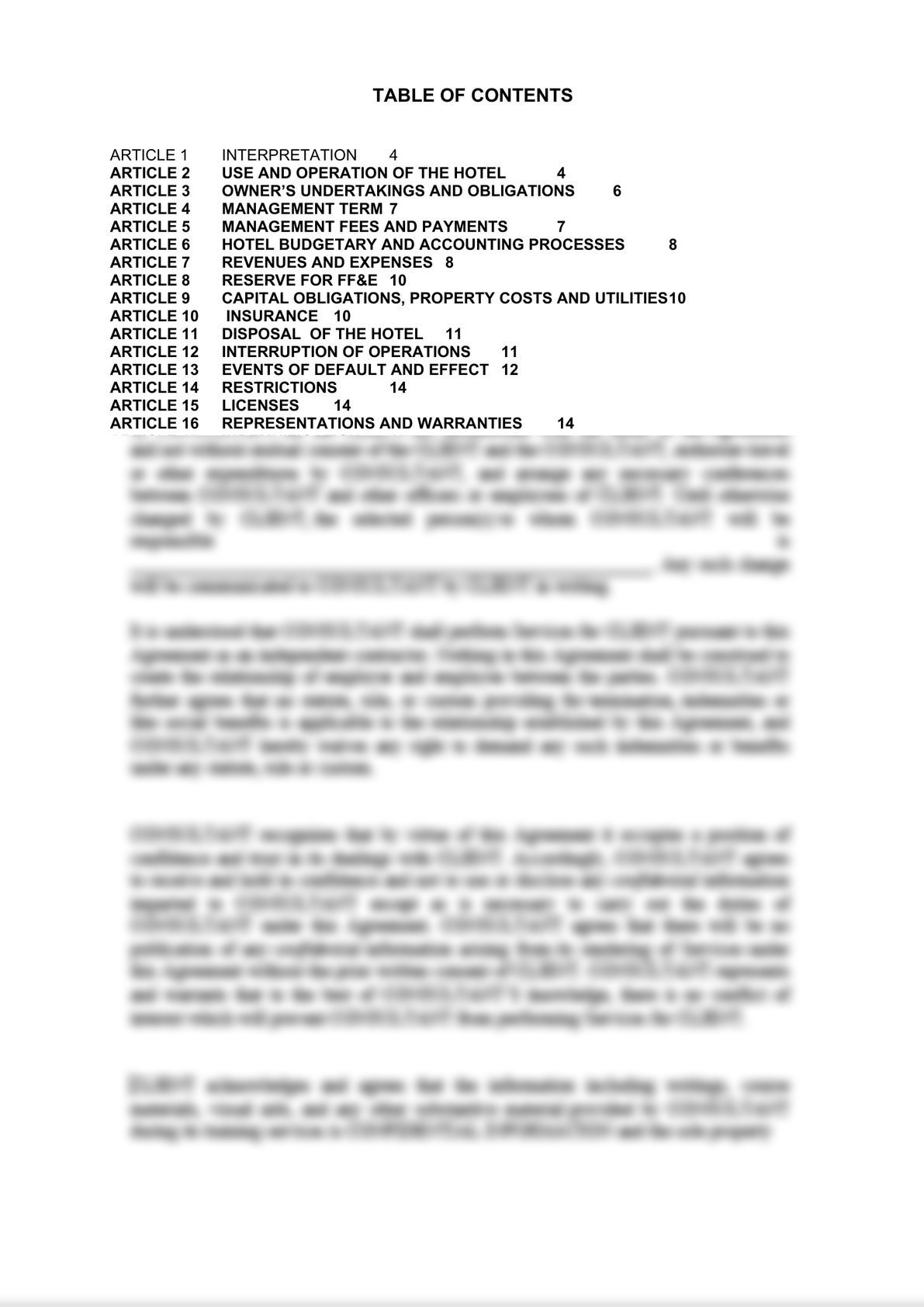 Hotel Management Agreement-1