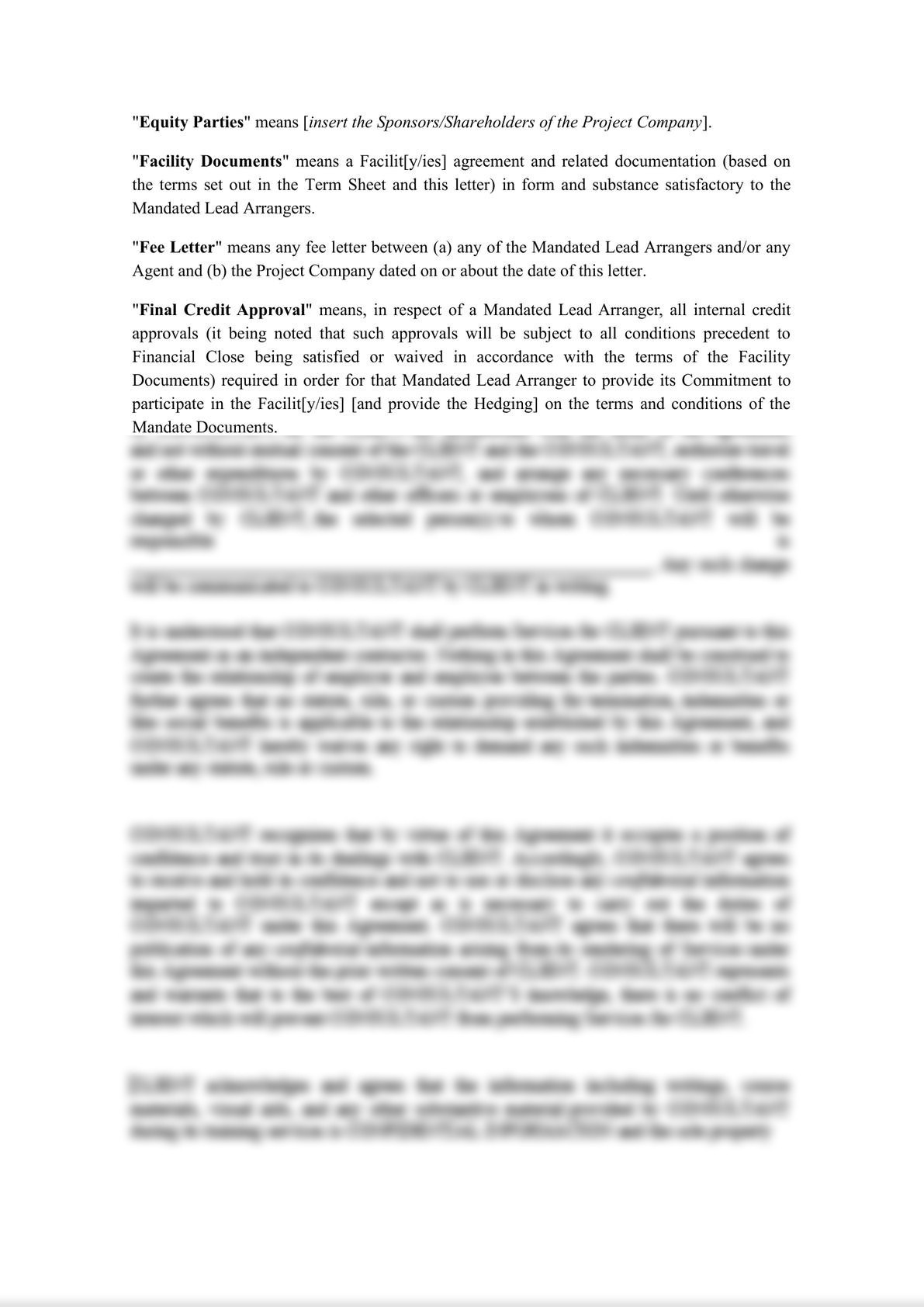 Template Project Finance Mandate Letter-2