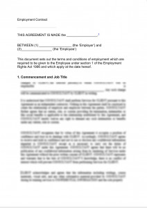 Sample Employment Agreement