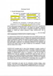 Simple Mortgage Deed