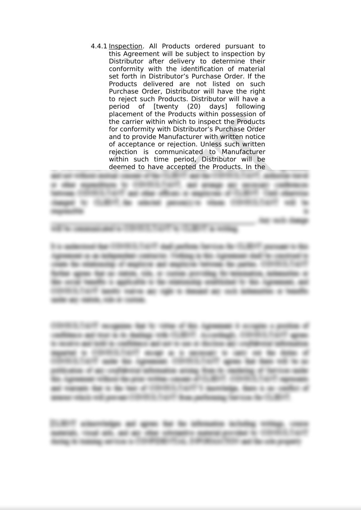 This international distribution agreement was designed for use by a US principal/manufacturer looking to distribute his products (either physical or digital products) through the appointment -6