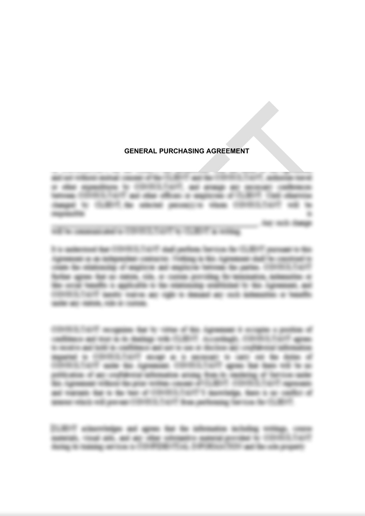 General Purchasing Agreement-2