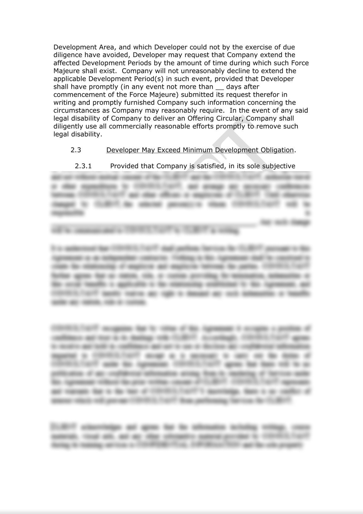 Area Development Agreement (Franchise Context)-9