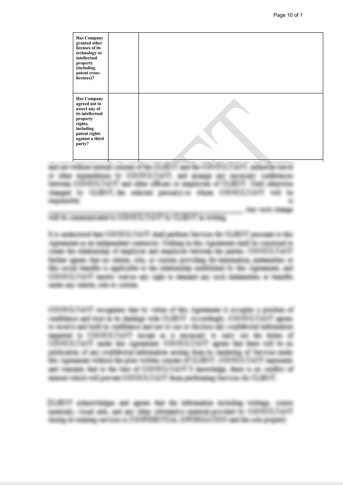 Intellectual Property Due Diligence Questionnaire-9