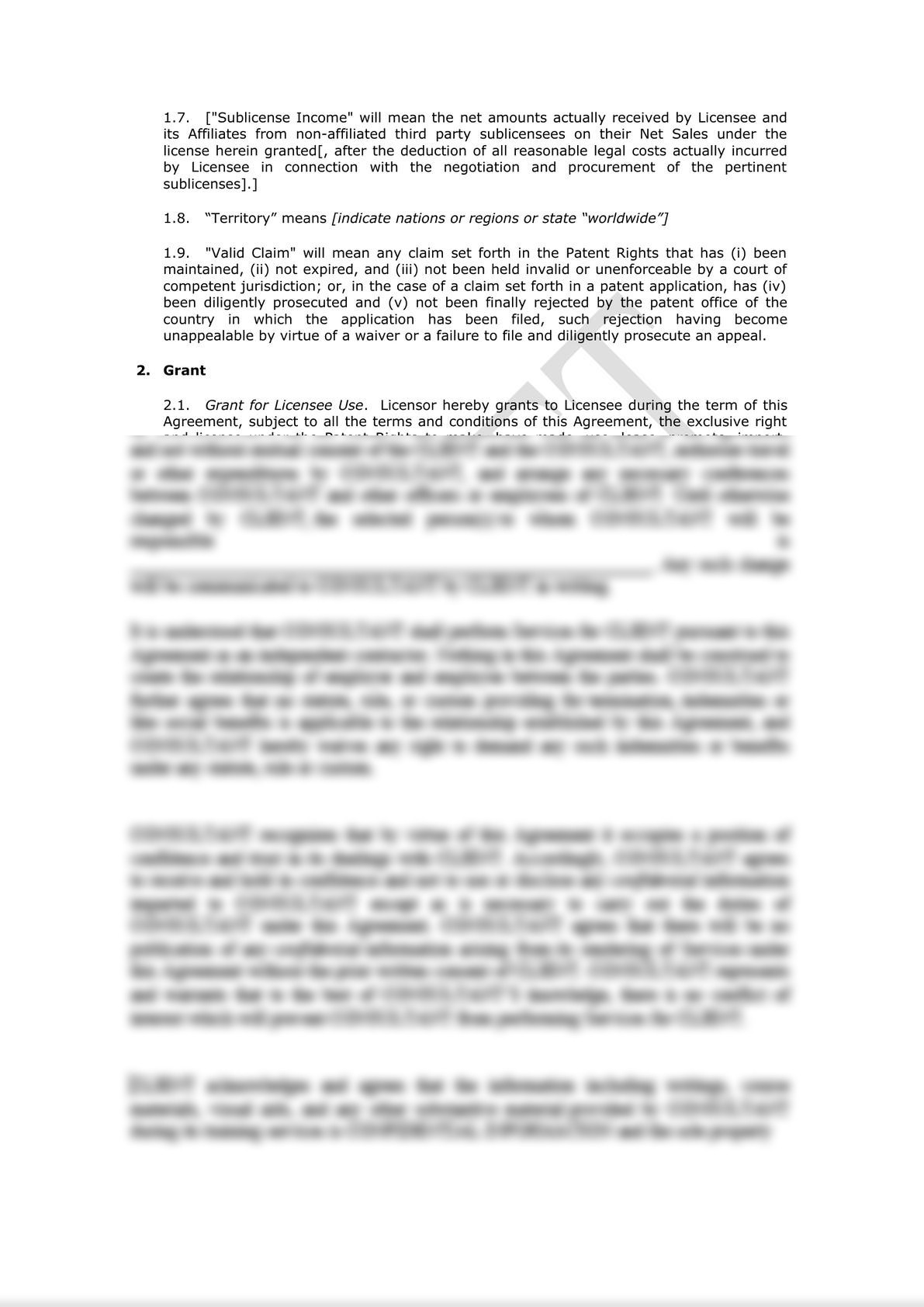 Patent License Agreement-1