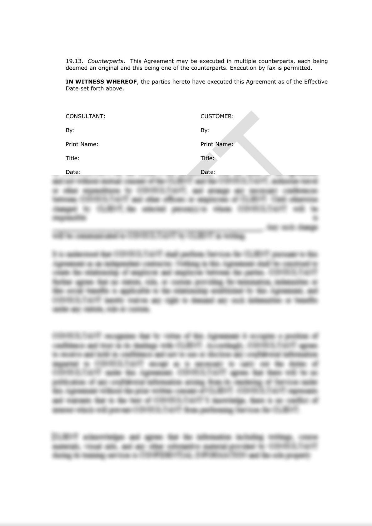 Software Consulting Agreement (Pro-Customer)-9