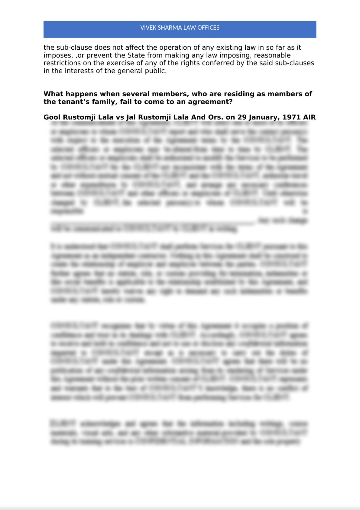 Rights of Legal Heirs Distinction between Month to Month Tenancy and Contractual Tenancy-2