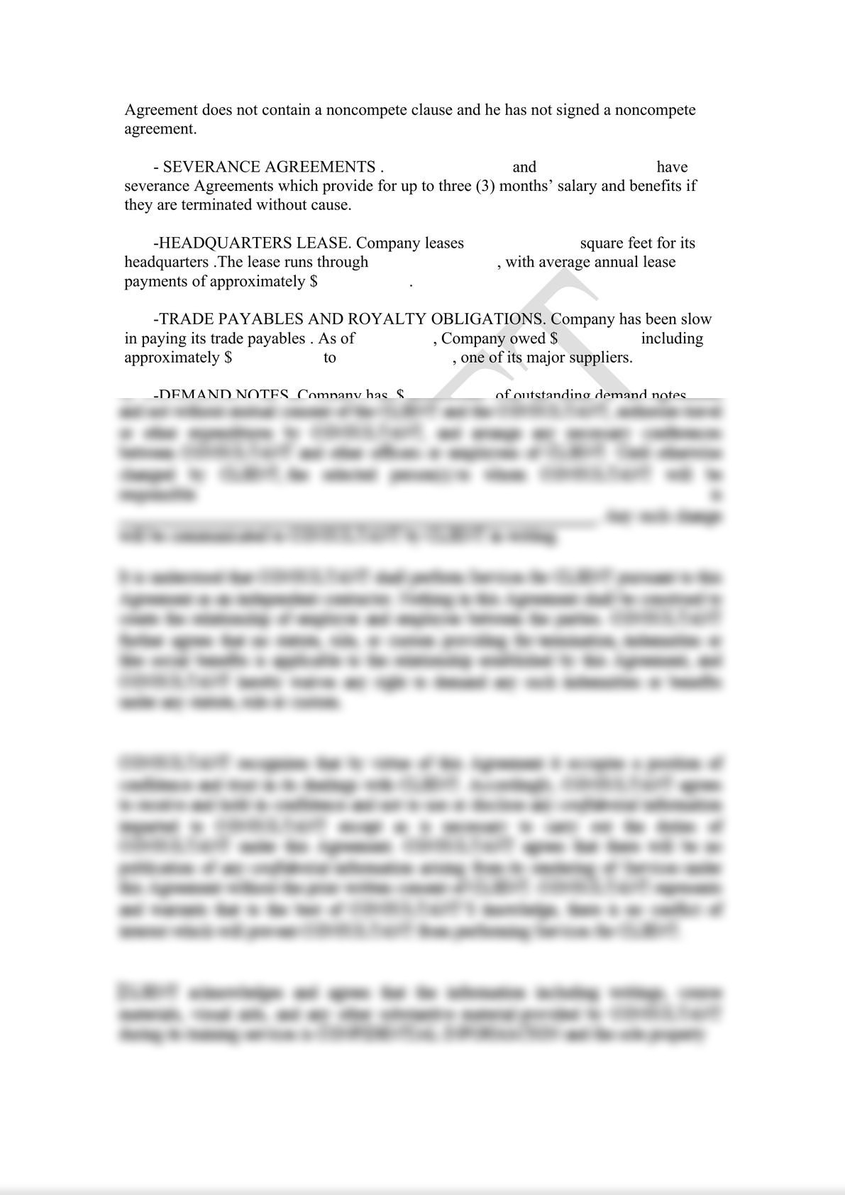 Due Diligence Memorandum (M&A)-1