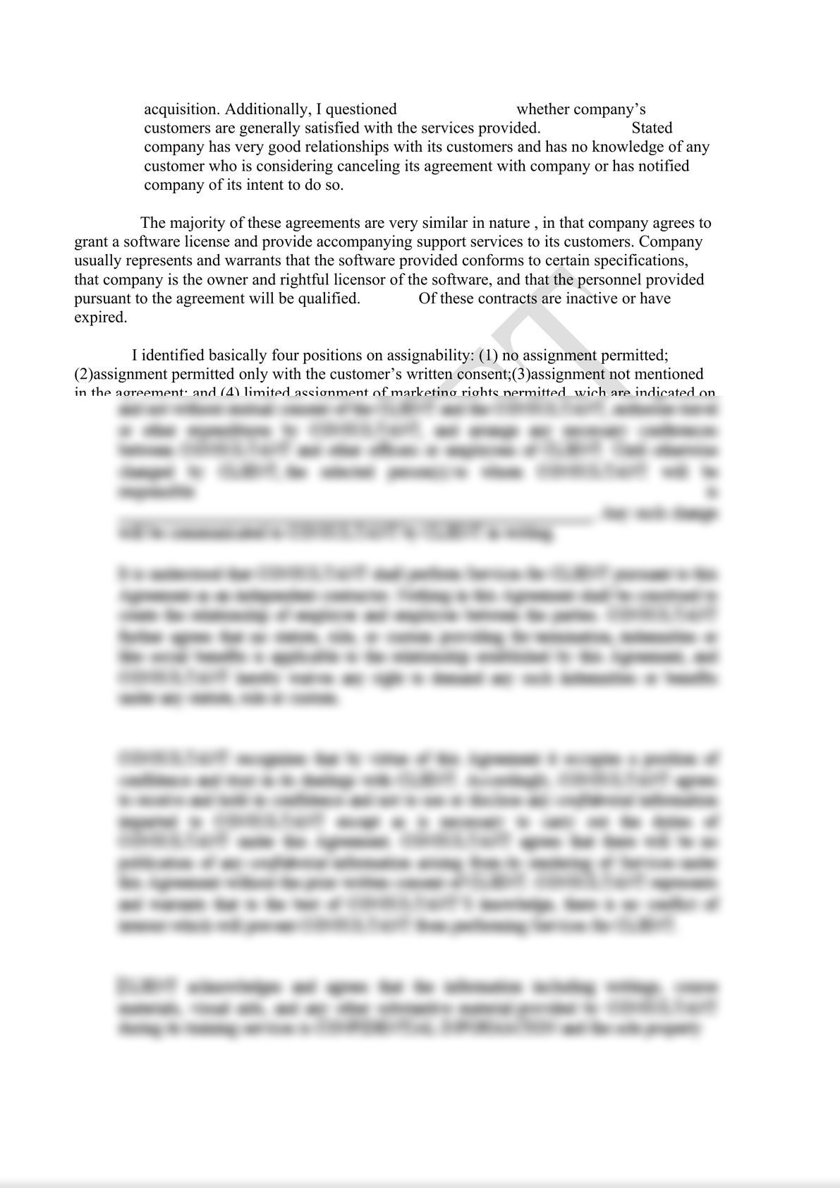 Due Diligence Memorandum (M&A)-7