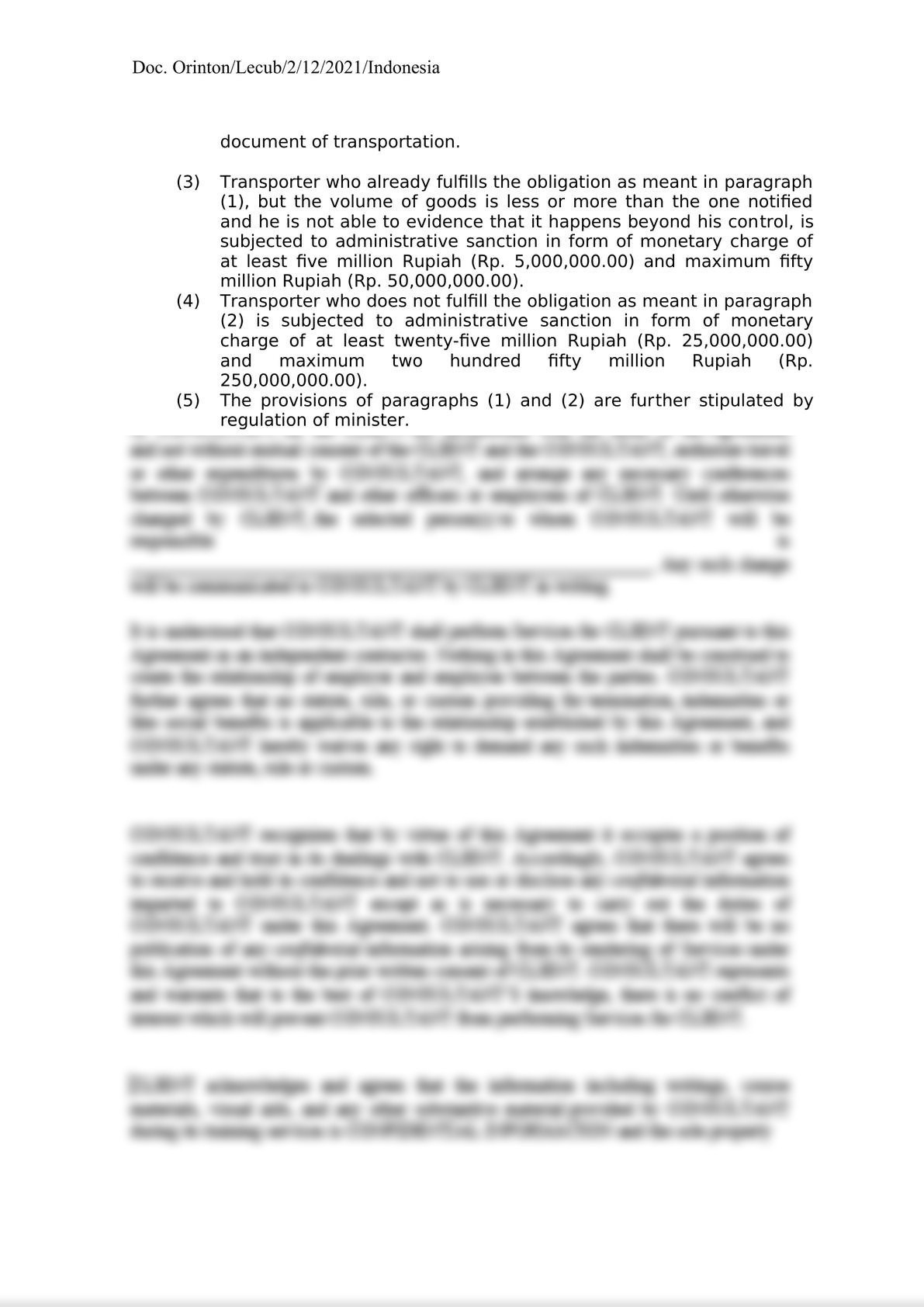 Indonesia Law 17 of 2006 Regarding Amendment to Law 10/1995 on Customs-6