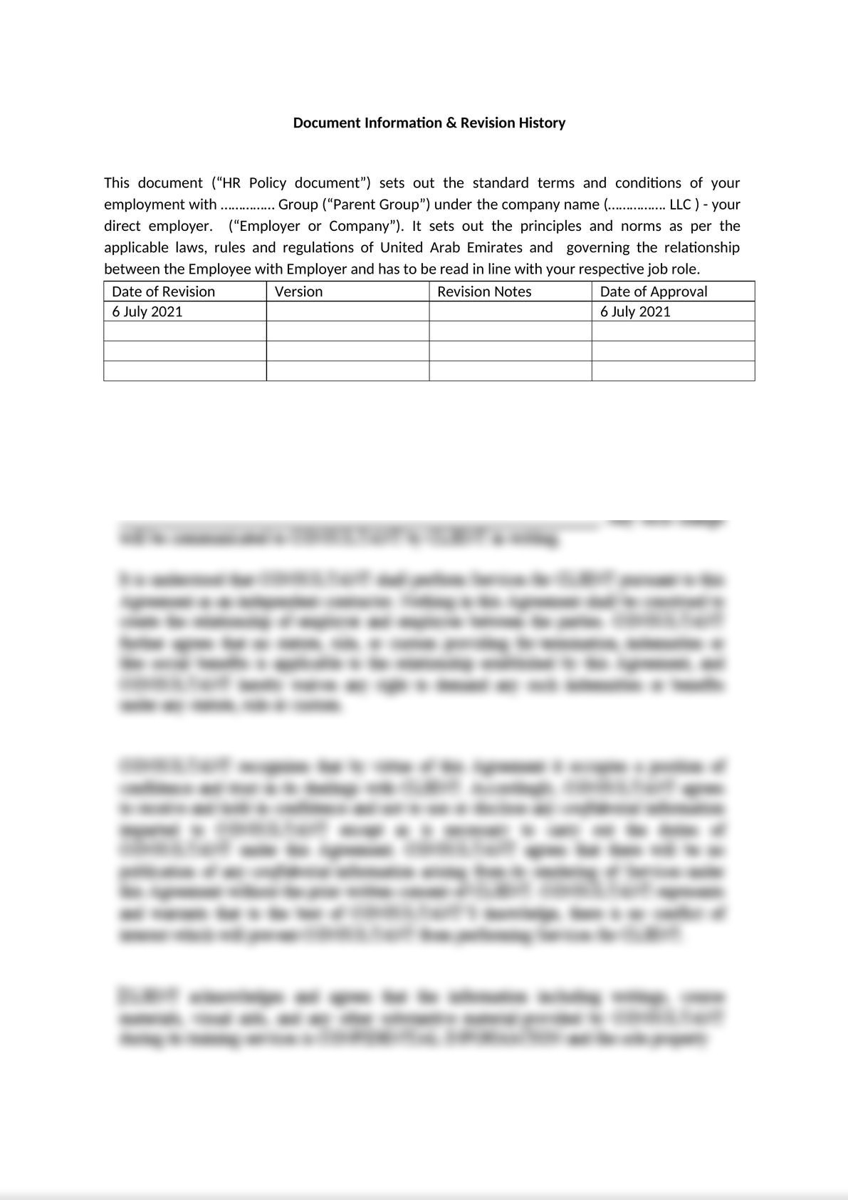 HR Policy Template-1