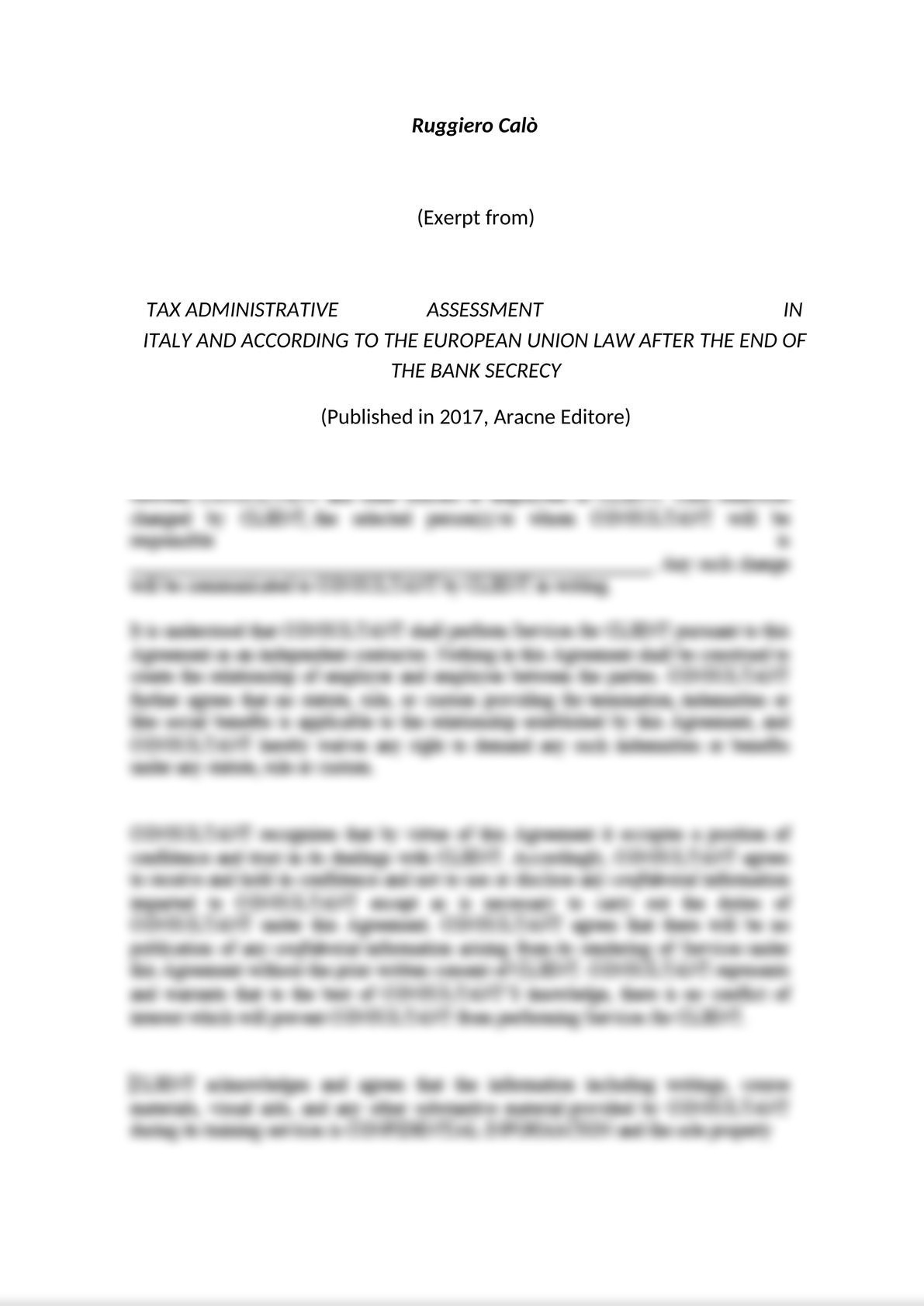 Banking investigations, the right to be heard and the "legal presumption" of income taxability.-0